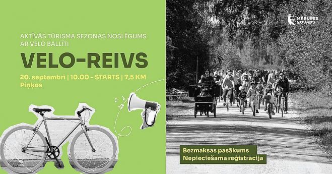 20.IX Mārupes novada aktīvās tūrisma sezonas noslēguma pasākums &quot;Velo reivs&quot; Piņķos