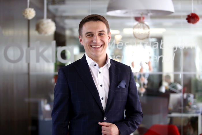“Orkla Confectionery &amp; Snacks Latvija” valdes priekšsēdētājs Toms Didrihsons. Foto - LETA