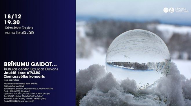 18.XII Jauktā kora "Atvars" koncerts "Brīnumu gaidot..." Raganā