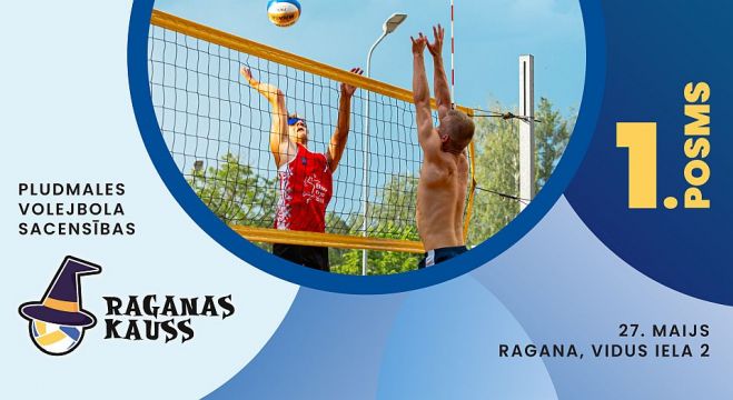 27.V Pludmales volejbola turnīra &quot;Raganas kauss&quot; pirmais posms Raganā