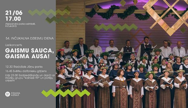 21.VI Radošais Jāņu parks un Dziesmu diena Inčukalnā
