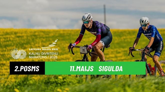 11.V LVM kalnu divriteņu maratona otrais posms Siguldā