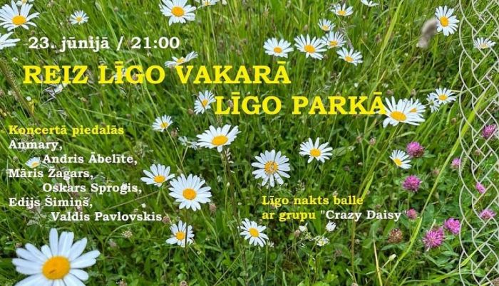 23.VI Muzikāls koncertuzvedums un zaļumballe Līgo parkā