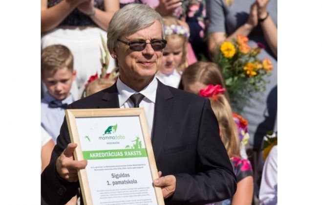 Siguldas 1. pamatskola iegūst titulu "Mammadaba vēstniecība"