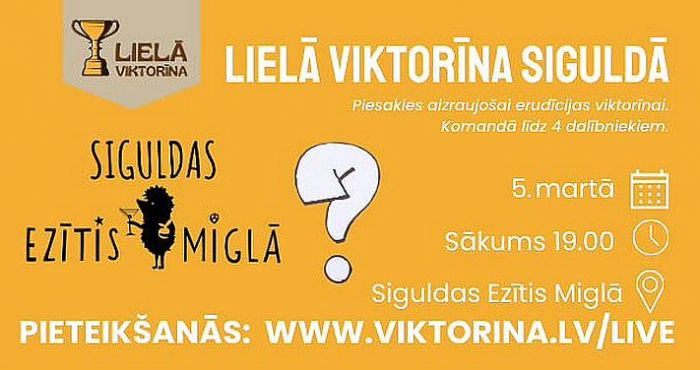 5.III Lielā viktorīna Siguldā
