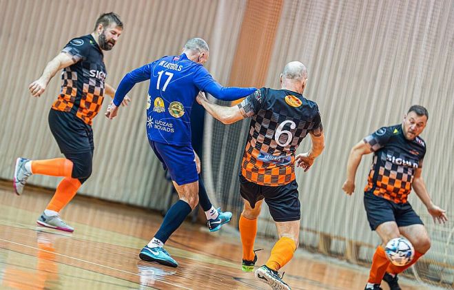 14.II Veterānu telpu futbola turnīrs "Siguldas entuziastu kauss telpu futbolā (40+) – 2026" Mālpilī