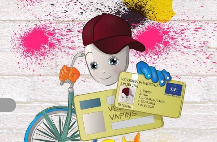 CSDD izglītības projektā rosinās bērnus iegūt velosipēda vadītāja apliecību