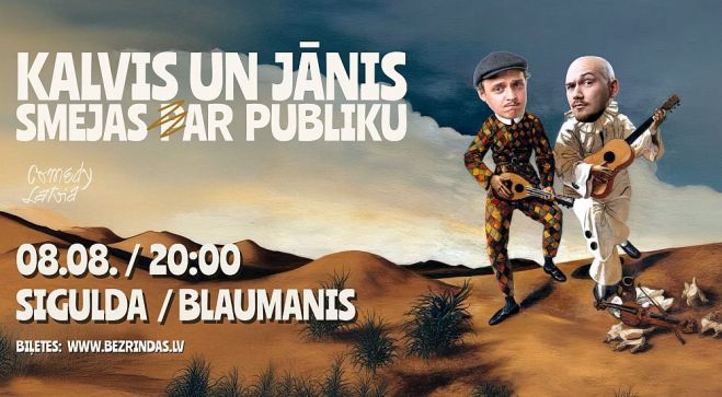 8.VIII Improvizācijas vakars &quot;Kalvis un Jānis smejas (p)ar publiku&quot; Siguldā