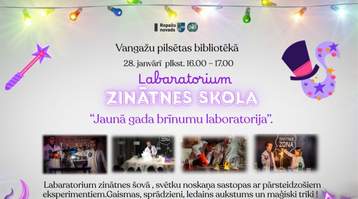 Attēls rakstam: 28.I "Laboratorium" nodarbība "Jaunā gada brīnumu laboratorija" Vangažos