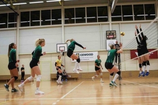 4.XII Latvijas kausa izcīņas pusfināla spēle volejbolā Tīrainē