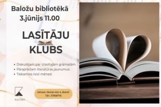 3.VI Lasītāju klubiņa tikšanās Baložos