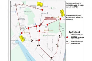 Sestdien būs slēgta satiksme Rīgas un Jūrmalas ielu krustojumā Piņķos