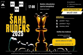 8.XI Turnīrs "Šaha rudens Ķekavas novadā 2025" Baložos