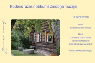 13.IX Rudens ražas notikums Ziedoņa muzejā Murjāņos