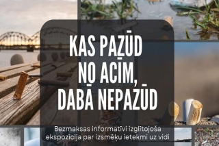 Mārupes novadā skatāma izglītojoša vides ekspozīcija "Kas pazūd no acīm, dabā nepazūd"