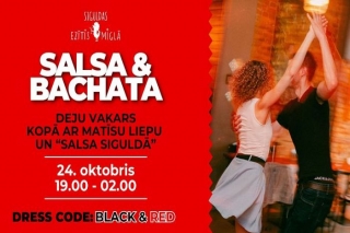 24.X Salsas un bačatas nodarbība un deju vakars Siguldā