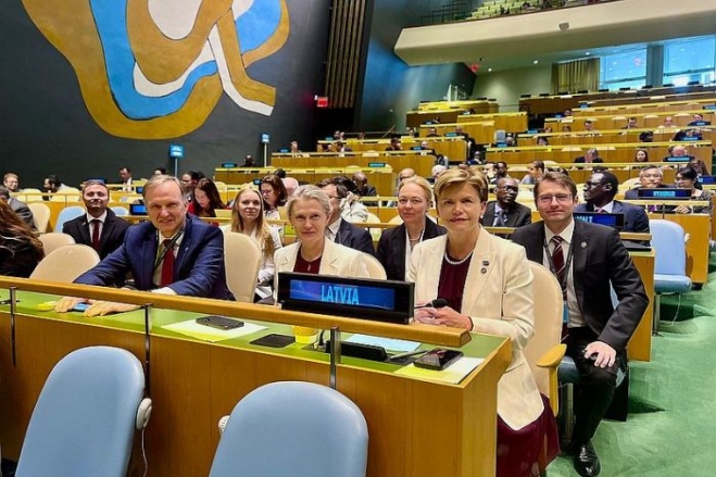 Braže: Galvenais mērķis dalībai ANO Drošības padomē ir Latvijas drošības stiprināšana, tostarp atbalstot Ukrainu