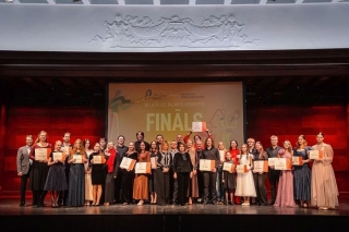 Foto: Dzintaros noskaidroti jauno izpildītāju konkursa "Ineses Galantes talanti 2025" laureāti