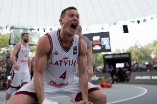 Latvijas 3x3 basketbola izlase izcīna olimpisko spēļu ceļazīmi