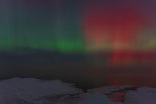 Foto: Krāšņa ziemeļblāzma izgaismo Jūrmalas debesis