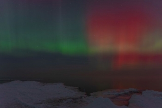 Foto: Krāšņa ziemeļblāzma izgaismo Jūrmalas debesis