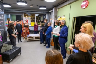 Foto: Olaines novada pašvaldības pārstāvji un domes deputāti tiekas ar jauniešiem