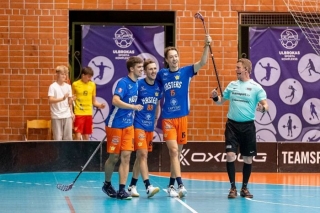 "Ulbroka" mājas spēlē atspēlē triju vārtu deficītu un florbola virslīgā gūst 12.uzvaru pēc kārtas