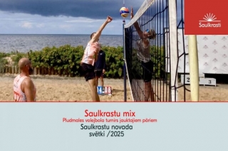 5.VII Pludmales volejbola turnīrā jauktajiem pāriem "Saulkrastu MIX"