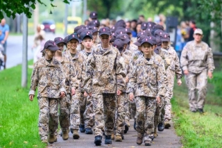 Foto: Jaunsargi Olainē dod svinīgo solījumu kalpot Latvijai
