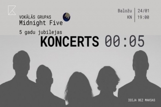 24.I Grupas "Midnight Five" jubilejas koncerts "00:05" Baložos