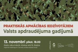 13.XI Apmācības iedzīvotājiem valsts apdraudējuma gadījumā Ādažos
