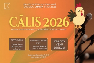 1.III Bērnu vokālais konkurss "Cālis 2026" Baložos