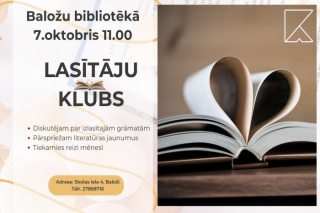 7.X Lasītāju klubiņa tikšanās Baložos