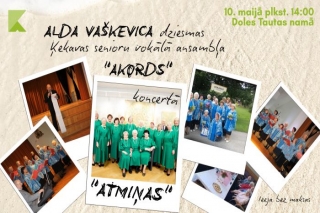 10.V Vokālā ansambļa "Akords" koncerts "Atmiņas" Ķekavā
