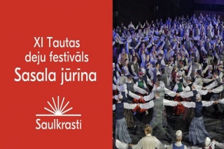 21.II Tautas deju festivālā "Sasala jūrīna" Saulkrastos